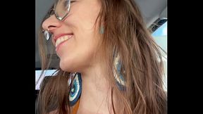 Petite Latina GF sucks and talks dirty while sitting in the car