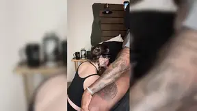 Wifey swallows neighbor's BBC after a heated blowjob