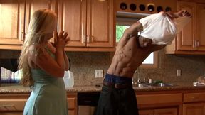 black man picks up blonde and gives her cock