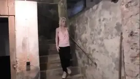 Very Cute and Shy German Blonde Gives Blowjob