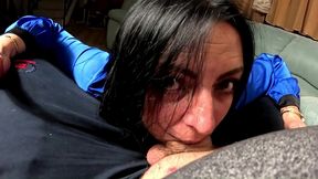 homewrecker mistress bj, deepthroat, gagging and drain his balls dry