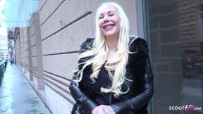 GERMAN SCOUT - HUGE BOOTY AND BIG BOOBS GIRL TALK TO ROUGH CASTING FUCK