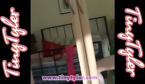 Tiny Tyler Fingering Pussy Orgasm Mirror