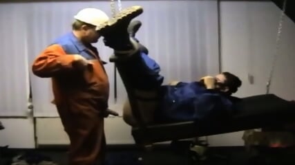 Bearded Daddy Barebacks Worker