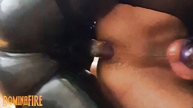 Domnafire straps her sissy to the edge and fucks him raw