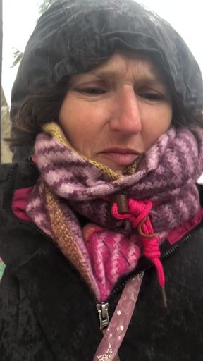 Flashing My Tit with Rock Hard Nip in Fucking Filthy Weather