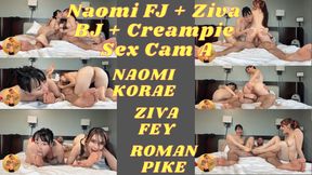 Naomi FJ Ziva BJ Creampie Sex Cam A 4K