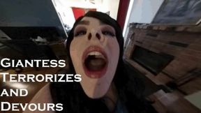 Giantess Terrorizes and Devours SD