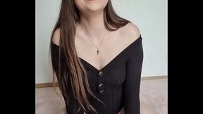Luna Rival in sexy black body