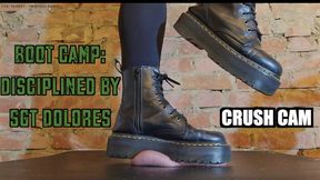 Sgt. Dolores’ BOOT CAMP! - Hard Trampling Bootjob in Platform Dr. Martens **CRUSH CAM** Disobedient Recruit’s Cock and Balls Eradicated with Extreme Prejudice and made to cum