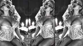 Blonde Goddess Teases in Lingerie and Veil, Financial Domination