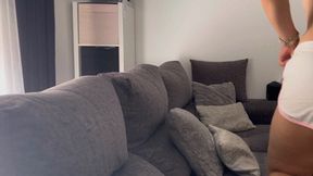 Milf is burping and nud