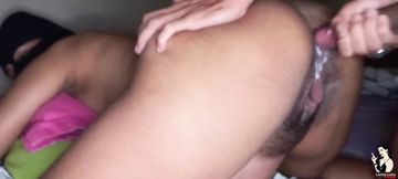 pregnant big ass brunette sucking and gaining milk in the mouth