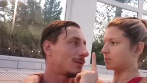 Risky Fuck in the Toilet