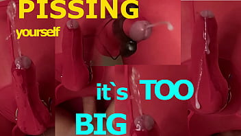 Ultra Slow Motion Cum &amp_ Piss Exlosion Through Nylon Suit 2 Perspectives