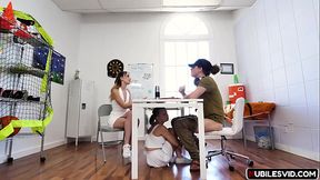 Team Mates Serving To Head Coach