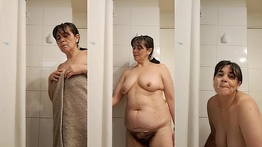 wife in the bathroom masturbating her stepson until he squirts