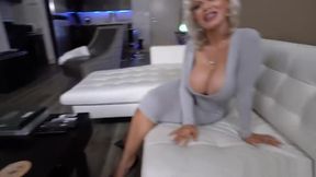 Casca Akashova: Blonde MILF Gives Stepson a Handjob