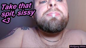 Sissies like you look so pretty covered in SPIT - SPIT KINK - ASMR - Wolfgang White