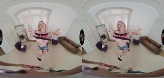Stunning Anal Experience with a Gorgeous Blonde in Virtual Reality