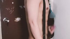 I caught you in one of your suspender fantasies &mdash;  I slipped off and got off in my gear
