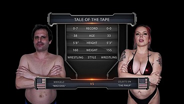 Celeste Sin vs Marcelo Mixed Wrestling