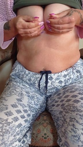 Breasts and enlarged nipple