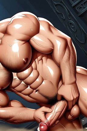 Tanned White Men Cumming Image Set