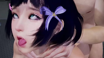 Sexy Asian Girl Fucked Silly until she gets an Ahegao face | 3D Porn