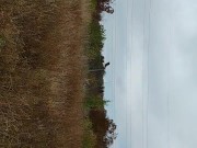 Dominant Man Gives His Cock Some Air On Top 🔝 🎩 Of A Hill While Being Followed