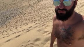 Hand Job Action Heats Up At Maspalomas Dunes In PublicGay Fun