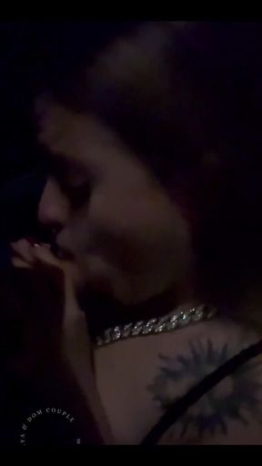 First Time Doing Deep Throat in the Club Bathroom