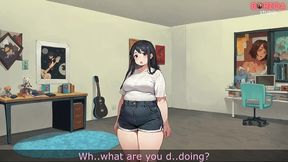 my stepsister caught me masturbating she helped me cum (hentai/3d/animated)
