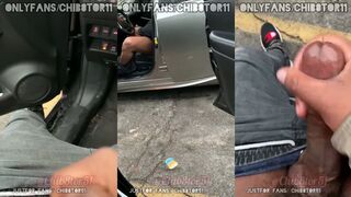 Adickted2B8 gets a hot load of cum after being picked up & directed by a black guy