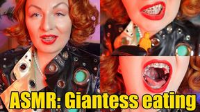 ASMR: Giantess eating little you (720p)