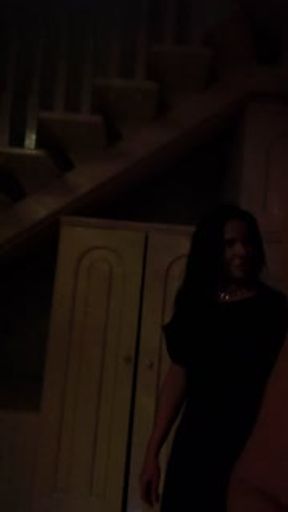 While Husband Searched for Me in Club, I Swallowed Young Waiter's Cock in Kitchen 💦