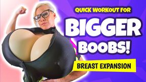 Quick workout for bigger boobs! Breast Expansion