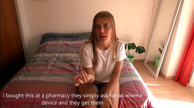 Argentinian babe guides you through stretching her tight ass for a deep fisting
