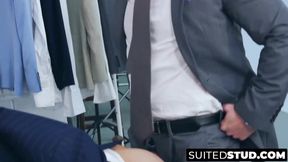 Javi Gray pounds ass into John Brachalli's thick cock