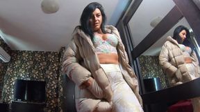 Milfycalla- Yoga Pants, Cameltoe and Cumshots on My Downjackets 196