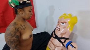 Evil Dwarf Brunette ends the life of the Paulo Troxa doll with her farts and fighting moves Part 4 By Evil Dwarf Cam Full HD