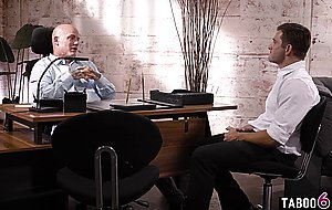 Stepdad teaches son lesson in business by fucking his personal assistant
