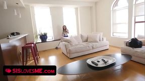 Kara Faux blowjob her stepbros big cock to keep their secret