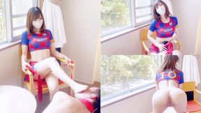 Japanese mistress made her slave lick her ass and pussy in a hotel that was visible from outside?