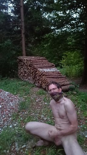 Forest Nude Male Masturbation