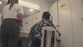 hairdresser with a big ass who comes to your home. she ll give you a fade and let you fuck her. the best ass in spain