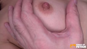 Experienced man eats and pumps a Asian teen with tight bush on the bed