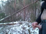 Forest jerking in Kanadaskogen (Bergen, Norway) mid winter