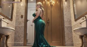 Hot Futanari Pounds Her Friend's Asshole in Steamy Bathroom Deep Anal