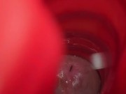 Red Tunnel Of Frot Straight Edge Cock Block Dangling Close Up Cock Twink Shorties